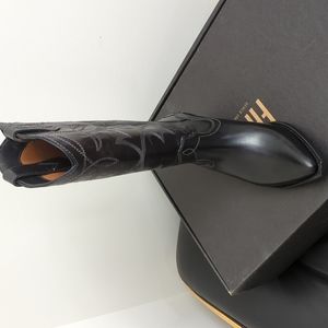 Frye cowgirl boots black